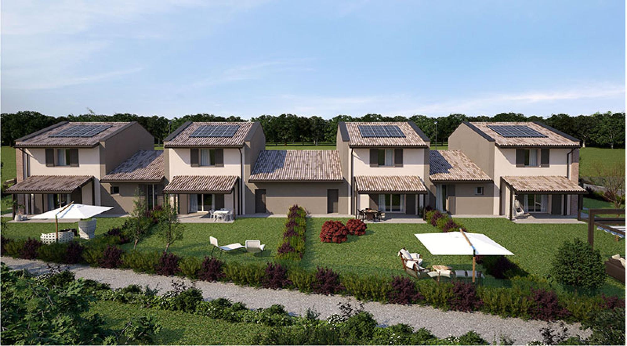 VILLE A SCHIERA IN CLASSE ENERGETICA A4 A CACCIOLA
